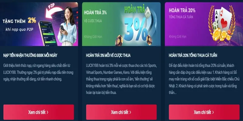 Các trò chơi nổi bật sau khi đăng ký KUDV